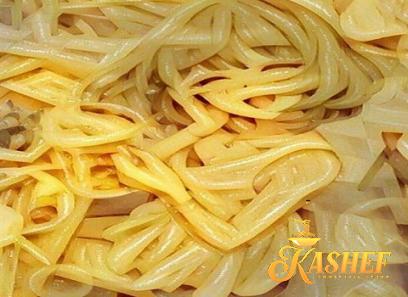 Purchase and today price of spiral spaghetti noodles